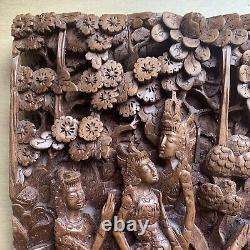 3D Wall panel wood carving Ornate Amazing Heavy