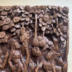 3D Wall panel wood carving Ornate Amazing Heavy