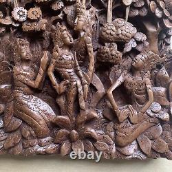 3D Wall panel wood carving Ornate Amazing Heavy