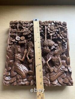 3D Wall panel wood carving Ornate Amazing Heavy