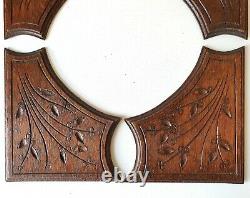 4 Antique carved wood corner panelApplique Onlay Furniture Architecture Paneling