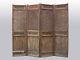 4-panel Chinese Antique Carved Wooden Lattice Screen Room Divider
