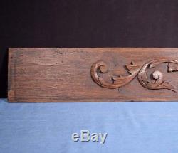 41 French Antique Hand Carved Architectural Panel Solid Oak Wood Salvage