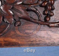 42 French Antique Hand Carved Architectural Panel Solid Oak Wood withLion Face