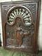 90839 French Antique Carved Wood Architectural Panel Brittany 1880s