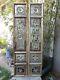 967p. Antique Carved Gold Gilt Wood Panel With Two Pcs/set Flower / Vase And Bird