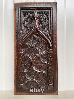 A Stunning Gothic panel carved in wood 3 of 4