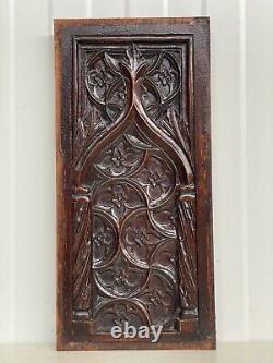 A Stunning Gothic panel carved in wood 3 of 4