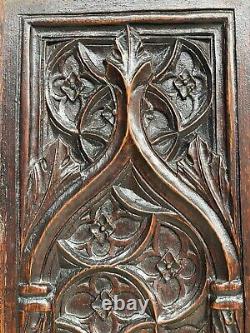 A Stunning Gothic panel carved in wood 3 of 4