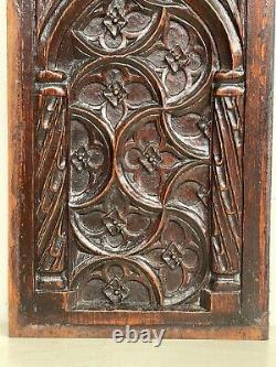 A Stunning Gothic panel carved in wood 3 of 4