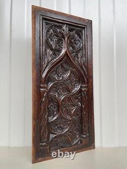 A Stunning Gothic panel carved in wood 3 of 4