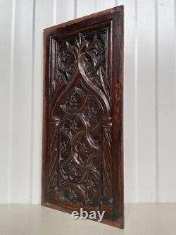 A Stunning Gothic panel carved in wood 3 of 4