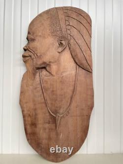 A Stunning Large Carved panel in wood 34.17 inch high