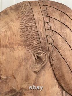 A Stunning Large Carved panel in wood 34.17 inch high