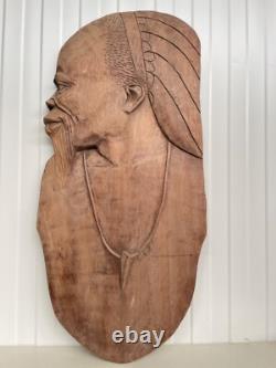 A Stunning Large Carved panel in wood 34.17 inch high