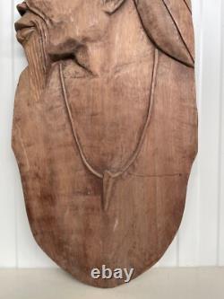 A Stunning Large Carved panel in wood 34.17 inch high