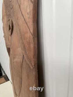 A Stunning Large Carved panel in wood 34.17 inch high