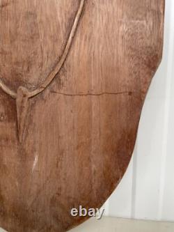 A Stunning Large Carved panel in wood 34.17 inch high
