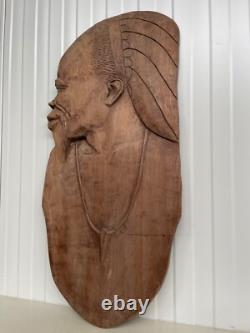 A Stunning Large Carved panel in wood 34.17 inch high