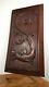 Antique 1890's Art & Crafts Hand Carved Dragon Panel Wood Scottish Made