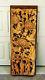 Antique 19c Chinese Wood Solid Pierced Hand Carved Panel, Sunbirds, People 41h