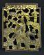 Antique Late 19 C. Qing Chinese Deeply Carved Gilded Carved Wood Panel Fragment