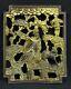 Antique Late 19 C. Qing Chinese Deeply Carved Gilded Carved Wood Panel Fragment