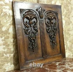 Acanthus scroll leaves carving panel Antique french architectural salvage 22