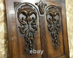 Acanthus scroll leaves carving panel Antique french architectural salvage 22