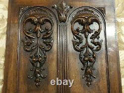 Acanthus scroll leaves carving panel Antique french architectural salvage 22