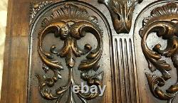 Acanthus scroll leaves carving panel Antique french architectural salvage 22