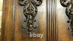 Acanthus scroll leaves carving panel Antique french architectural salvage 22