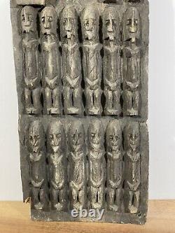 African Tribal Art Carved Hardwood Dogon Granary Door & Lock