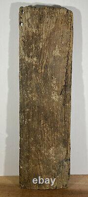 African Tribal Art Carved Hardwood Dogon Granary Door & Lock