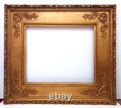 Amazing! 20 X 24 Antique Carved & Pierced Wood Panel Frame Gold Leaf 7 Wide