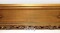 Amazing! 20 X 24 Antique Carved & Pierced Wood Panel Frame Gold Leaf 7 Wide