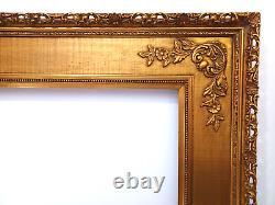 Amazing! 20 X 24 Antique Carved & Pierced Wood Panel Frame Gold Leaf 7 Wide