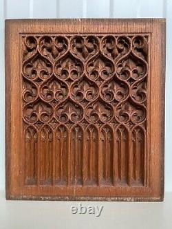 An Exceptional Gothic Revival Carved panel in oak circa 1900