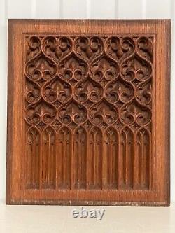 An Exceptional Gothic Revival Carved panel in oak circa 1900