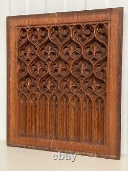 An Exceptional Gothic Revival Carved panel in oak circa 1900