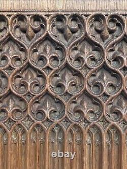 An Exceptional Gothic Revival Carved panel in oak circa 1900