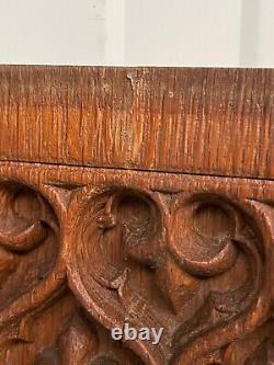 An Exceptional Gothic Revival Carved panel in oak circa 1900