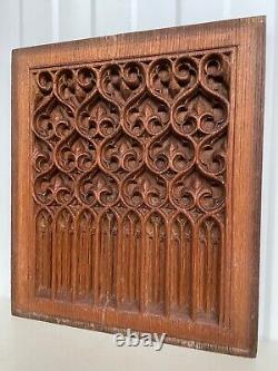 An Exceptional Gothic Revival Carved panel in oak circa 1900