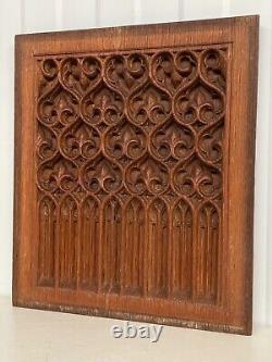 An Exceptional Gothic Revival Carved panel in oak circa 1900