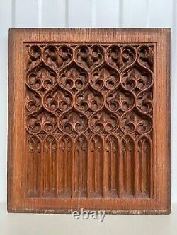 An Exceptional Gothic Revival Carved panel in oak circa 1900