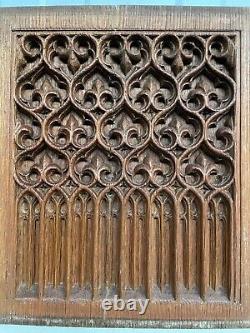 An Exceptional Gothic Revival Carved panel in oak circa 1900