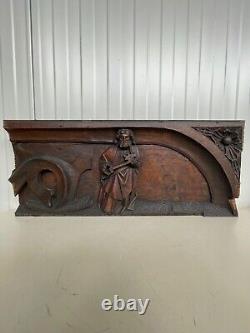 An Exceptional RARE Top Quality Gothic Carved panel- SAINT PETER