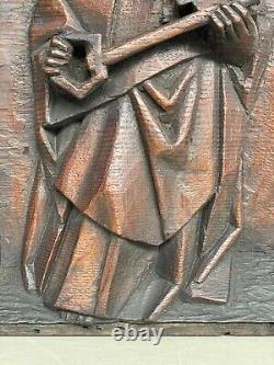 An Exceptional RARE Top Quality Gothic Carved panel- SAINT PETER