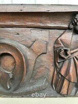 An Exceptional RARE Top Quality Gothic Carved panel- SAINT PETER