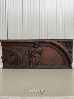 An Exceptional RARE Top Quality Gothic Carved panel- SAINT PETER